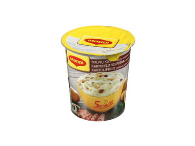 Rūkytos kiaulienos skonio bulvių košė MAGGI 5 MINUTES su skrebučiais, 53 g