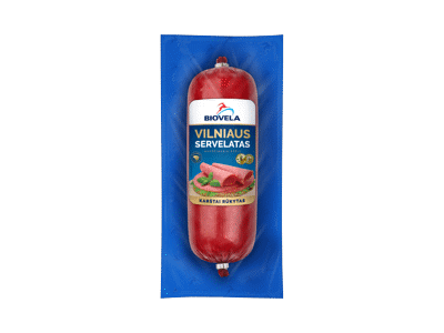 Karštai rūkytas VILNIAUS servelatas, a. r., 280 g