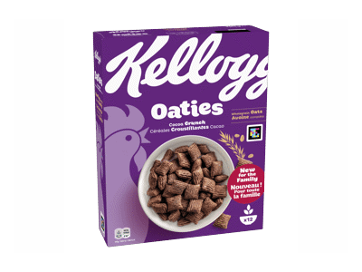 Dribsniai KELLOGG'S OATIES COCOA CRUNCH, 360 g