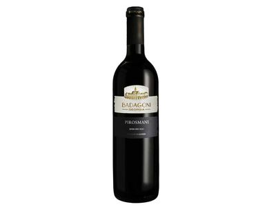 Raudonasis pusiau sausas vynas BADAGONI PIROSMANI (12,5%), 0,75l