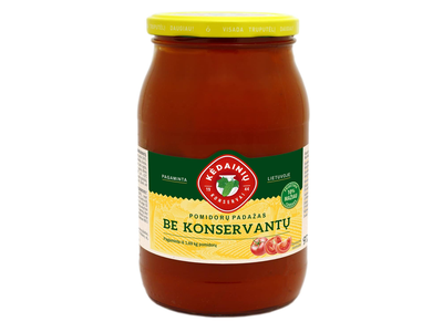 Pomidorų padažas BE KONSERVANTŲ KKF, 970 g