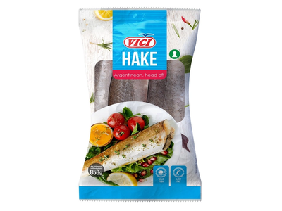 Sušaldytos jūrų lydekos be galvų VIČI, 850 g