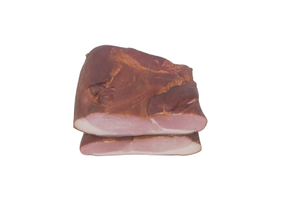 Šaltai rūkytas kiaulienos kumpis su lašiniais, a. r., 1 kg