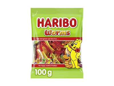Guminukai HARIBO WORMS, 100 g