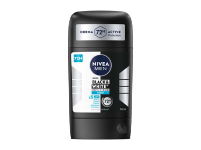 NIVEA MEN Black & White Invisible pieštukinis antiperspirantas Fresh vyrams, 50 ml