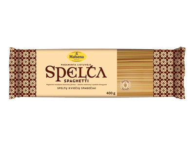 Speltų kviečių makaronai MALSENA (spagečiai), 400 g
