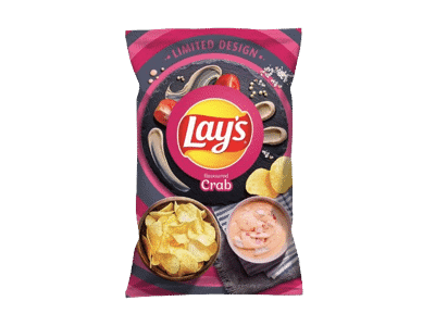 Bulvių traškučiai LAY'S, krabų skonio, 130 g