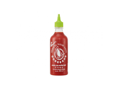 Aštrus padažas FLYING GOOSE Sriracha, su wasabi, 455 ml