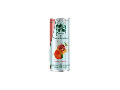 Gazuotas persikų ir vyšnių gėrimas MAISON PERRIER, 250 ml