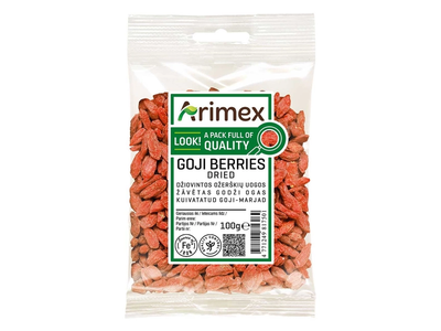 Džiovintos goji uogos ARIMEX, 100 g