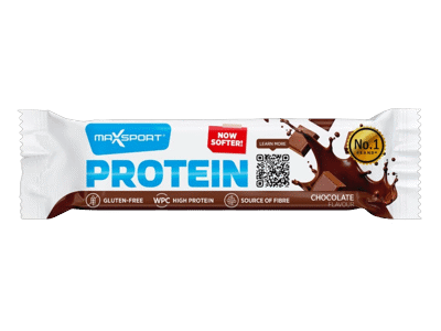 Proteino batonėlis MAXSPORT, su šokoladu, be gliuteno, 50 g