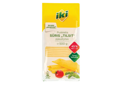 Puskietis sūris Tilsit, 45%, IKI, 500 g