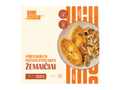 Šaldyti kepti žemaičių blynai DONE COOKIN, 2 vnt., 260 g