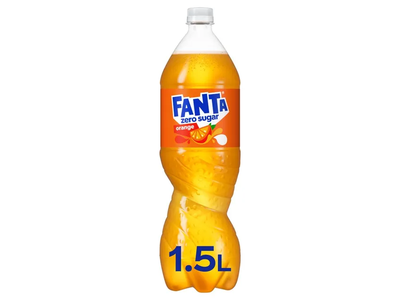 Gazuotas apelsinų skonio gėrimas FANTA ZERO, 1,5 l