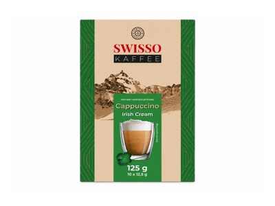 Tirpusis kapučino gėrimas SWISSO IRISH CREAM, 125 g
