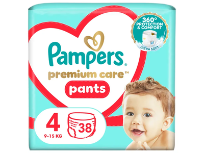Sauskelnės-kelnaitės PAMPERS PREMIUM PANTS 4 dydis, 38 vnt.