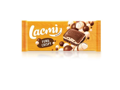 Šokoladas ROSHEN, Lacmi Fun and Crispy, 85 g