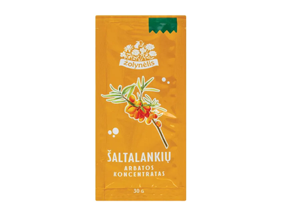 ŽOLYNĖLIS šaltalankių arbatos koncentratas paketėliuose 30g