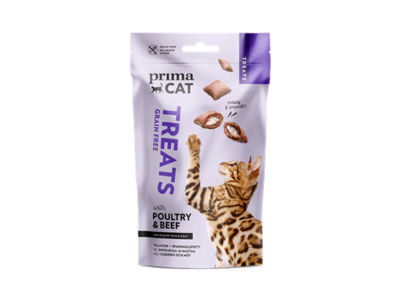 Traškus kačių skanėstas PRIMACAT (odai ir kailiui), 40 g