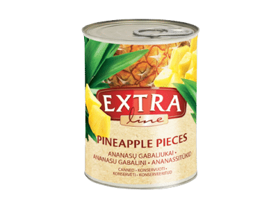 Ananasų gabaliukai sirupe EXTRA LINE, 565 g