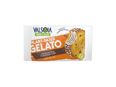 Valgomieji ledai VALSOIA, su avižomis, sausainyje, 90 g