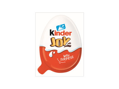 Saldainiai pieniniame ir kakavos kreme KINDER JOY su žaislu, 20 g