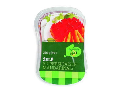 Želė su persikais ir mandarinais, 230 g