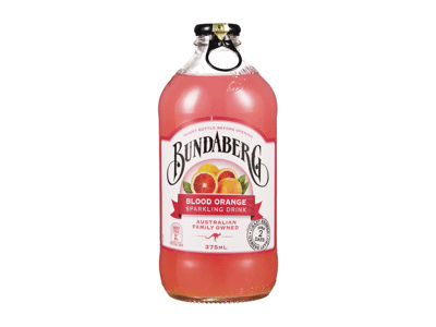 Raudono apelsino skonio gazuotas gaivusis gėrimas Bundaberg, 375 ml