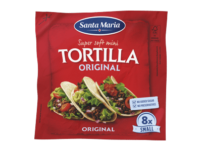 Mažosios kviečių tortilijos SANTA MARIA TEX MEX, 8 vnt., 200 g