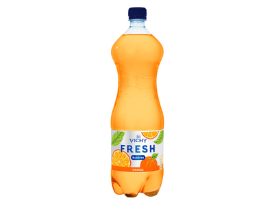 Gaz. apelsinų sk. gėrimas VICHY FRESH, 1,5 l