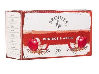Roibos ir obuolių skonio, Brodies, arbata 20 vnt