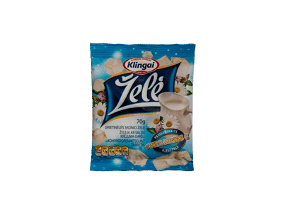 Grietinėlės skonio želė KLINGAI, 70 g