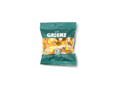 	Vaisių ir sėklų užkandžiai RŪTA GREENZ su mangais, 110 g