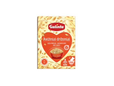 Avižiniai dribsniai GALINTA, 4 x 60 g, 240 g