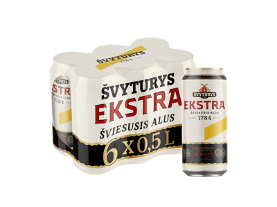 Šviesusis alus ŠVYTURYS EKSTRA, 6 vnt., 3 l
