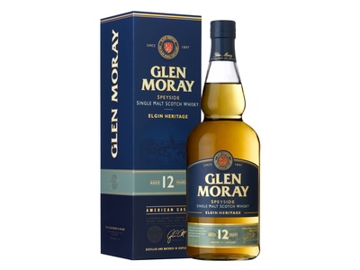Viskis GLEN MORAY 12Y SINGLE MALT, 40%, 0,7 l