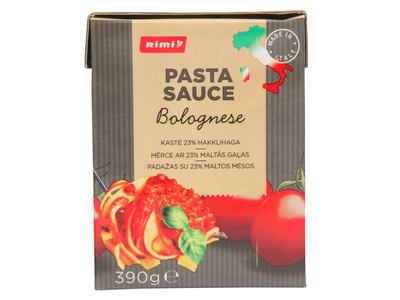 BOLOGNESE makaronų padažas RIMI, 390 g