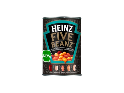 Penkių pupelių mišinys pomidorų padaže HEINZ, 415 g