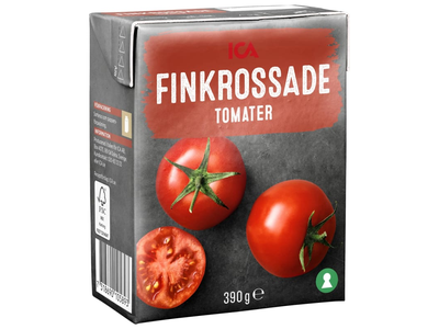 Smulkiai pjaustyti pomidorai ICA, 390 g