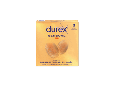 Prezervatyvai DUREX SENSUALl XL, 3 vnt.