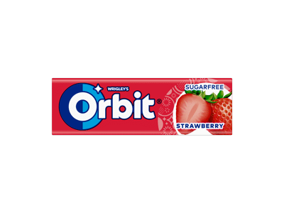 Kramtomoji guma ORBIT, braškių skonio, 14 g