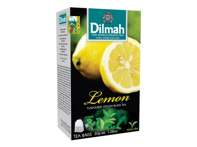 Juodoji arbata DILMAH citrinų skonio, 20 vnt.