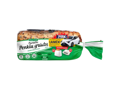 ** Duona skrudinimui penkių grūdų, 450 g