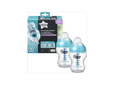 Buteliukai ANTI COLIC TOMMEE TIPPEE (260 ml x 2 vnt.), 120 g