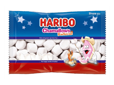 Zefyrai HARIBO CHAMALLOWS BARBECUE, 300 g
