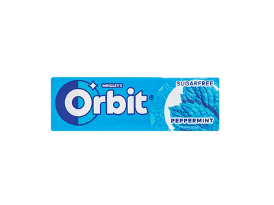 Kramtomoji guma Orbit Peppermint su saldikliais, 14g