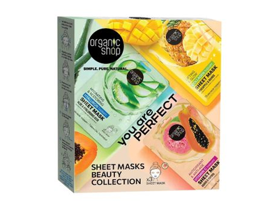 ORGANIC SHOP YOU ARE PERFECT veido kaukių rinkinys (3 x 25 g)