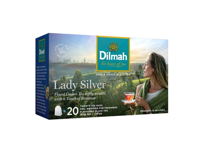 Juodoji Ceilono arbata DILMAH LADY SILVER, 20 vnt.