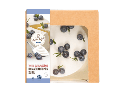 Tortas su šilauogėmis ir maskarponės sūriu, 1 kg