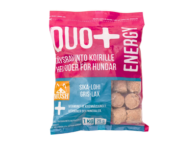 Šunų mais.MUSH DUO+ENERGY su kiau.ir laš.,1kg